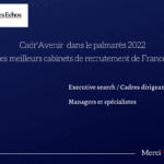 Cadr’Avenir dans le palmarès des meilleurs cabinets de recrutement de France !